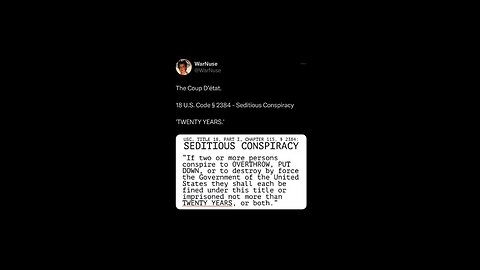 seditious conspiracy
