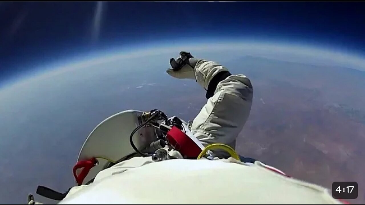 Jumping from Space!Read Bull Space Dive - BBC