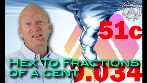 HEX 'Called the 51c Top' to fall sub fraction of cent, full roundtrip, HODL'er despair, rage, anger