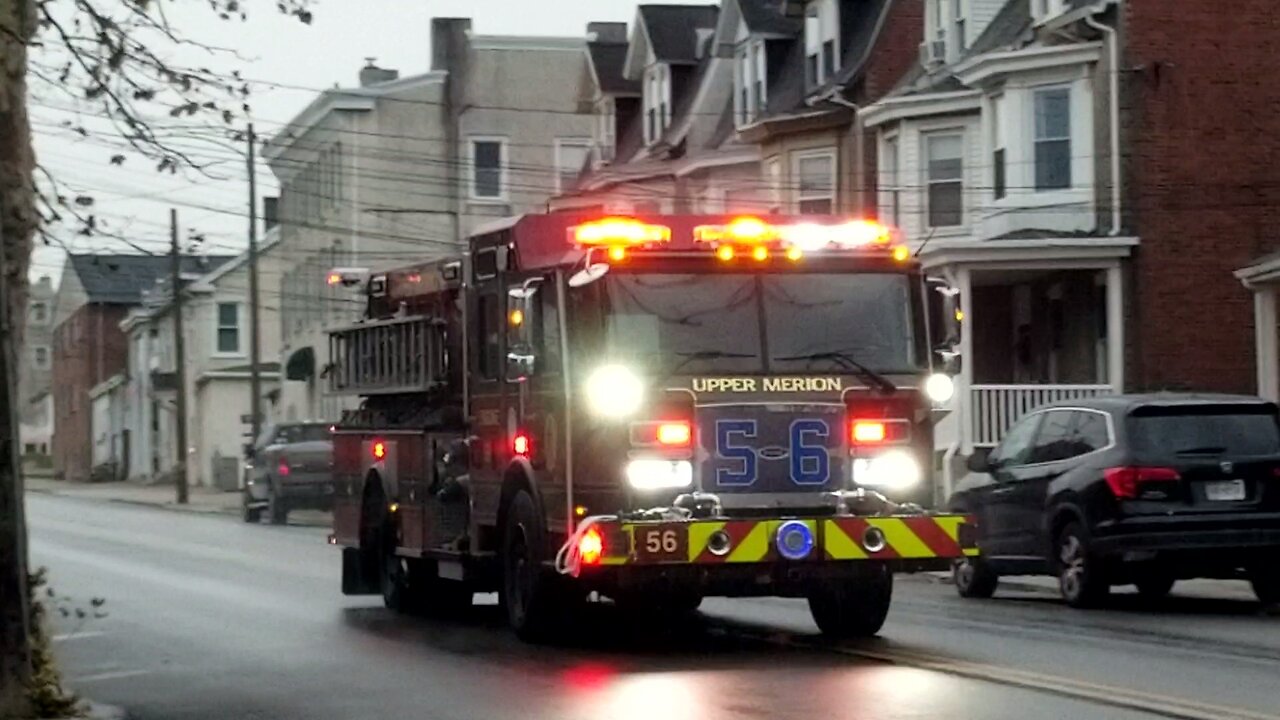 Upper merion Engine 56, Responding