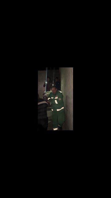 Several Civilians Being Pulled Out of Rubble After the Enemy of Humanity Bombs It