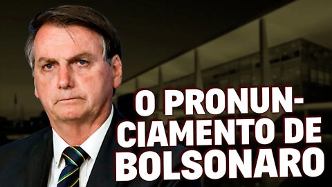 URGENTE: pronunciamento de Bolsonaro IRRESPONSÁVEL E OPORTUNISTA