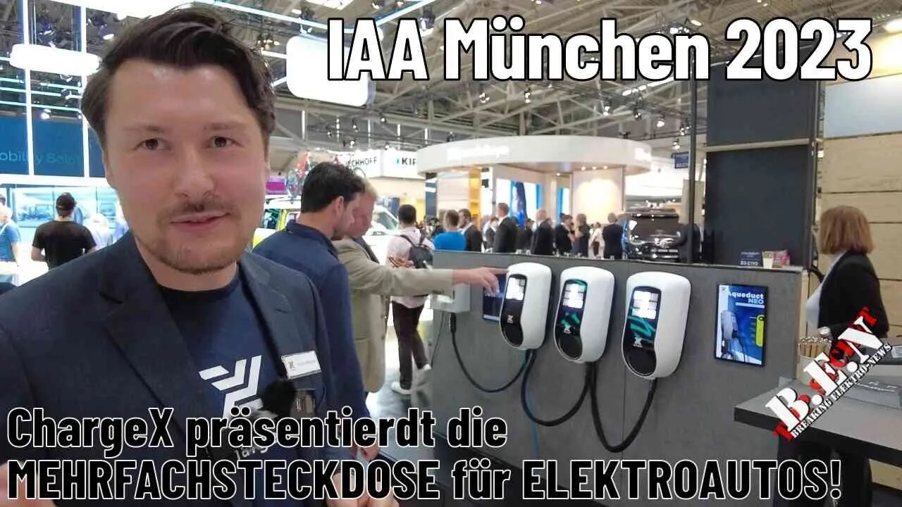 ChargeX präsentiert die "MEHRFACHSTECKDOSE" für ELEKTROAUTOS auf der IAA 2023