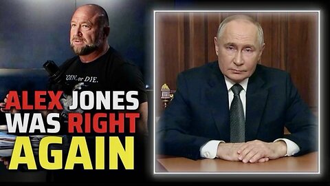 Alex Jones JUST Predicted What Vladimir Putin Was Going To Say About Russia's Ballistic Missile Test Against Ukraine 10 Minutes Before Putin Repeated What Jones Said Word For Word!