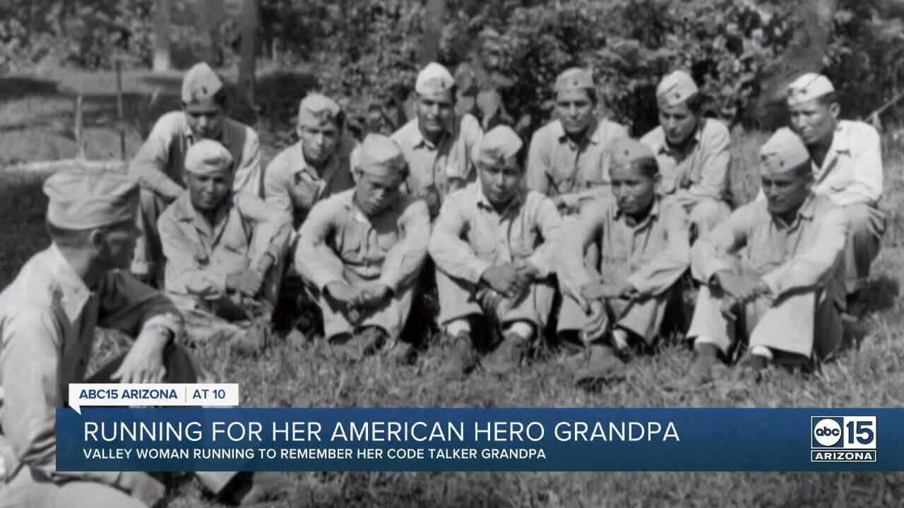 Code Talker's granddaughter honors his legacy at Marine Corps marathon
