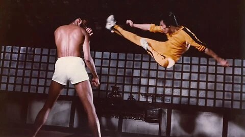 Cross kick Studio Films Bruce Lee vs Kareem Game of death