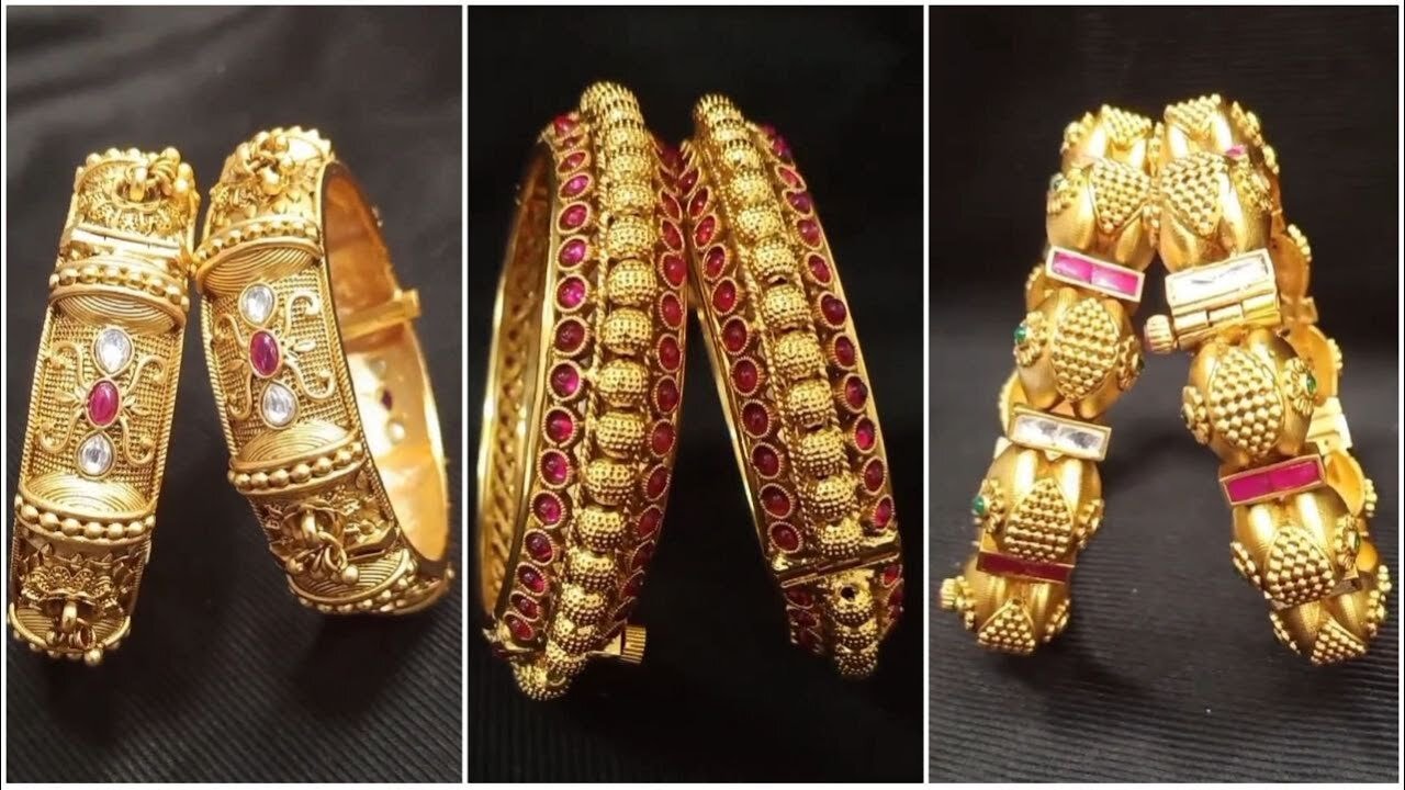 Artificial Party wear Bangles Designs Which look alike gold