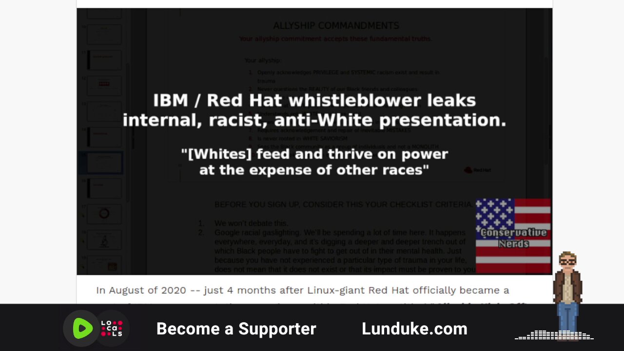 IBM / Red Hat whistleblower leaks internal, racist, anti-White presentation