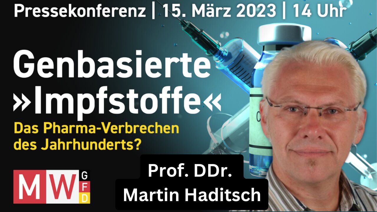 Prof. Dr. Dr. Martin Haditsch - MWGFD-Pressekonferenz vom 15.03.2023