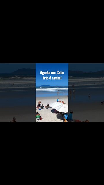 Cabo Frio em agosto é assim! [ Praia do Forte] #shorts #riodejaneiro #brazil #brazil