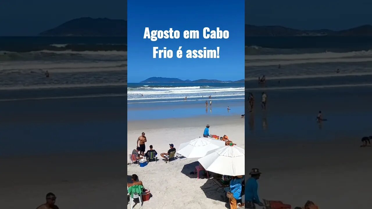 Cabo Frio em agosto é assim! [ Praia do Forte] #shorts #riodejaneiro #brazil #brazil