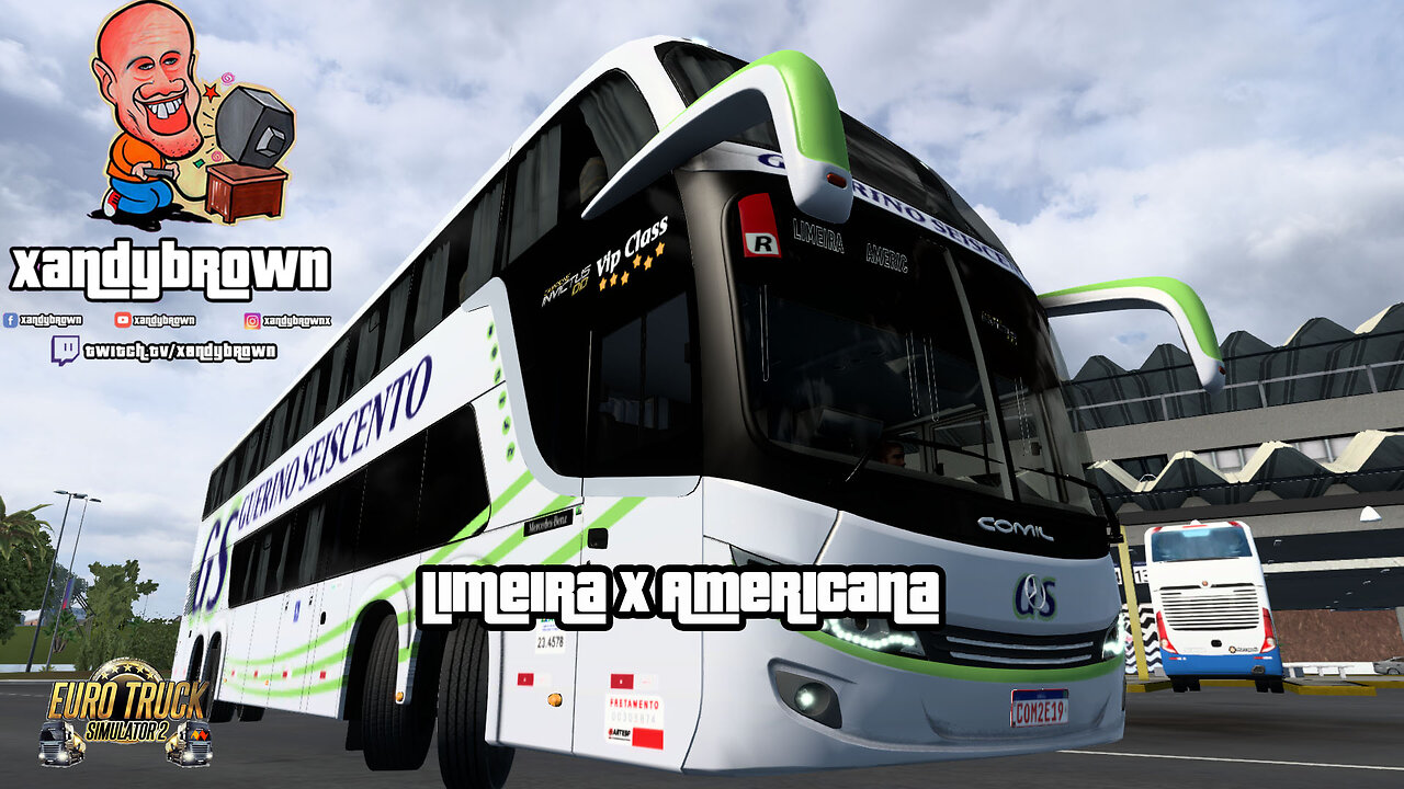 Viação Guerino Seiscento saindo de Limeira com destino a Americana via ETS 2.