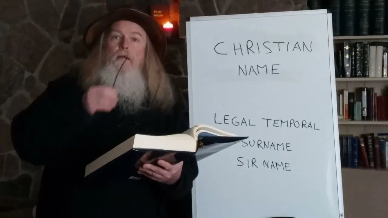 CHRISTIAN NAME and LEGAL TEMPORAL SURNAME