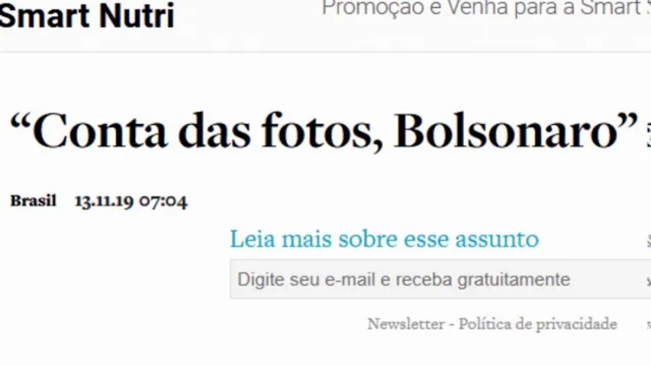 O ANTAGONISTA. FROTA DIZ CONTA DAS FOTOS BOLSONARO. TEM FOTOS?