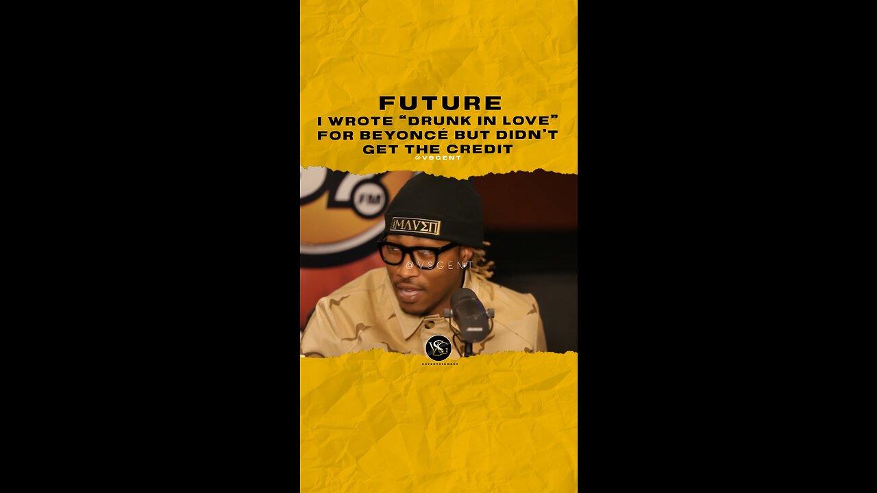 #future I wrote “Drunk In Love” for #beyonc é but didn’t get the credit. 🎥 @hot97