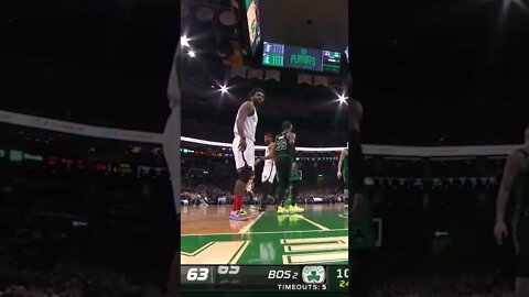 Kyrie and the Celtics fan trash talking 😬 #shorts