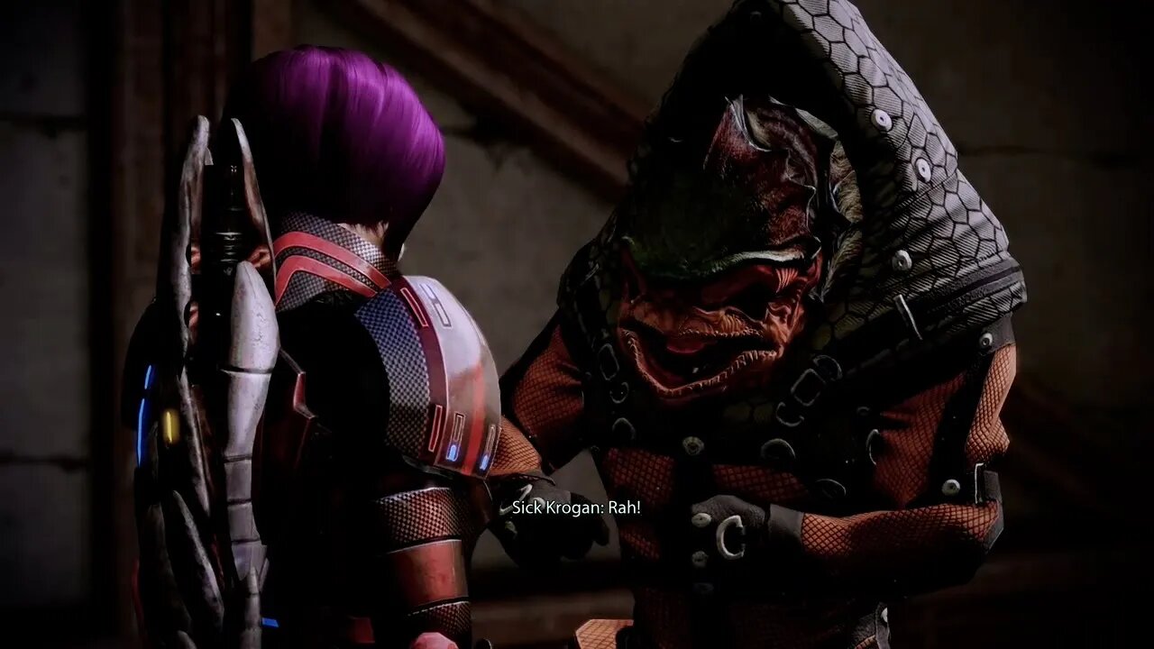 Giving a Krogan a pep talk - Mass Effect: Legendary Edition Game Clip