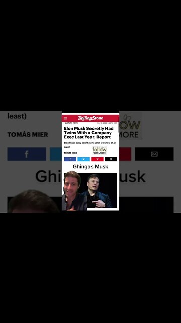 #ElonMusk Fathers Twins with a Top Executive at His Company #nueralink