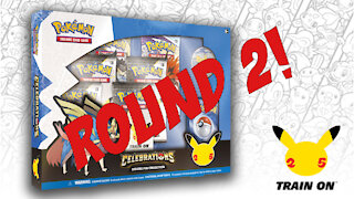 Round 2! Opening a Pokémon Celebrations Deluxe Pin Collection Box!