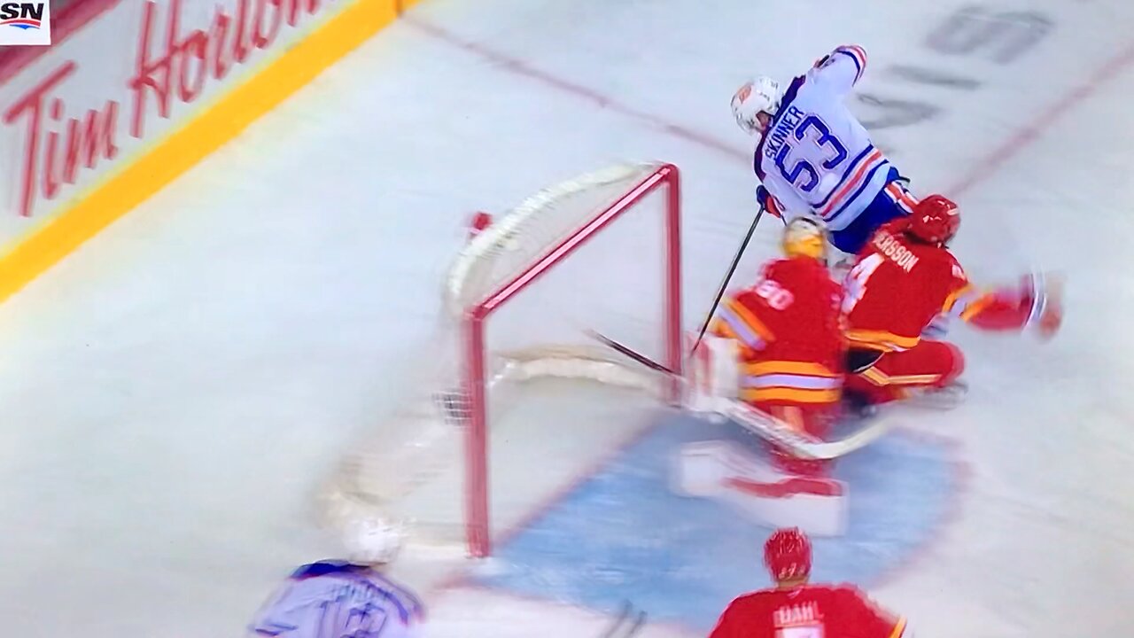 Oilers C #53 Jeff Skinner 🥅(3)🏒Wrist-Shot Goal.