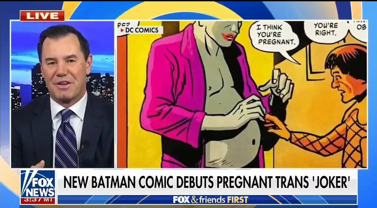 Joe Concha Rips New Woke Batman With Pregnant Joker