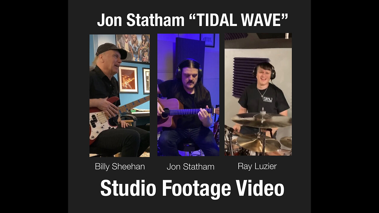 TIDAL WAVE by Jon Statham (Studio Footage Video) #JonStatham #BillySheehan #RayLuzier #Southern Rock