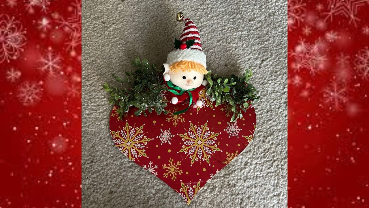 Dollar Tree: Wooden Christmas Ornament