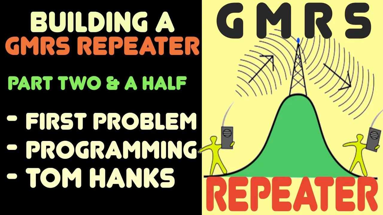 How To Build A GMRS Repeater Part 2.5 - First Issues, How To Configure The KG-1000G, and Tom Hanks