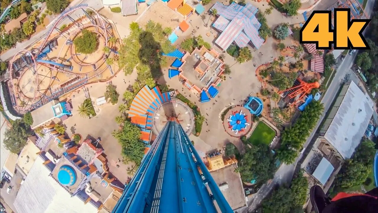 [4k] Falcon's Fury - Busch Gardens Tampa | 300ft drop!