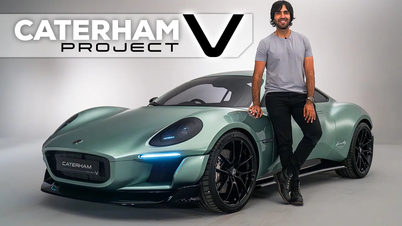 First Look at the Caterham V! Ultra Light EV at 1190KG!!