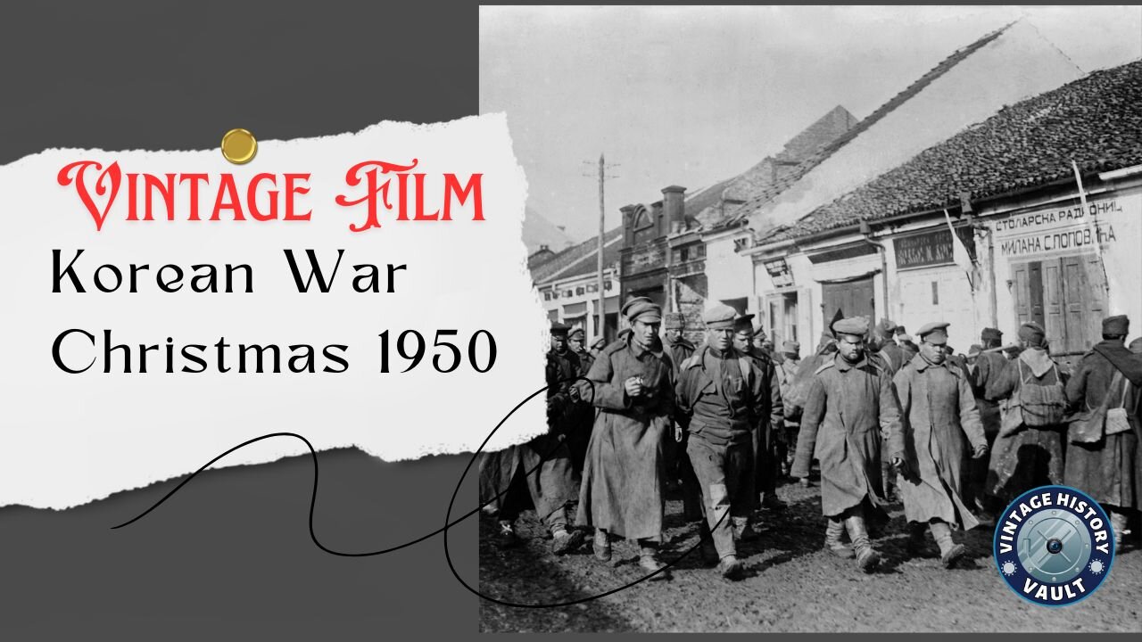 Vintage Film Korean war Christmas 1950's.