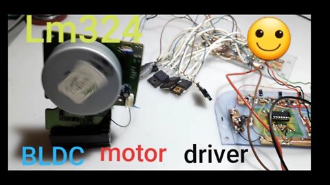 Lm324 quad op-amp brushless BLDC motor driver circuit