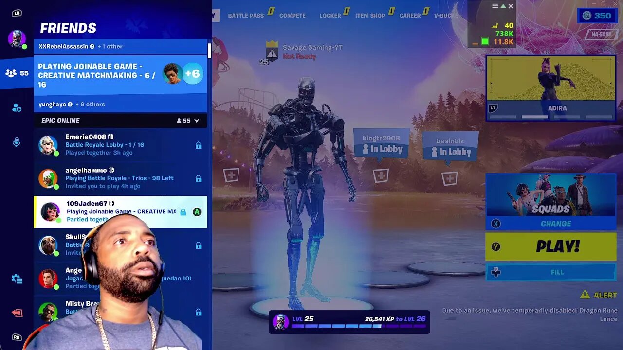 SAVAGE GAMING-YT LIVE FORTNITE