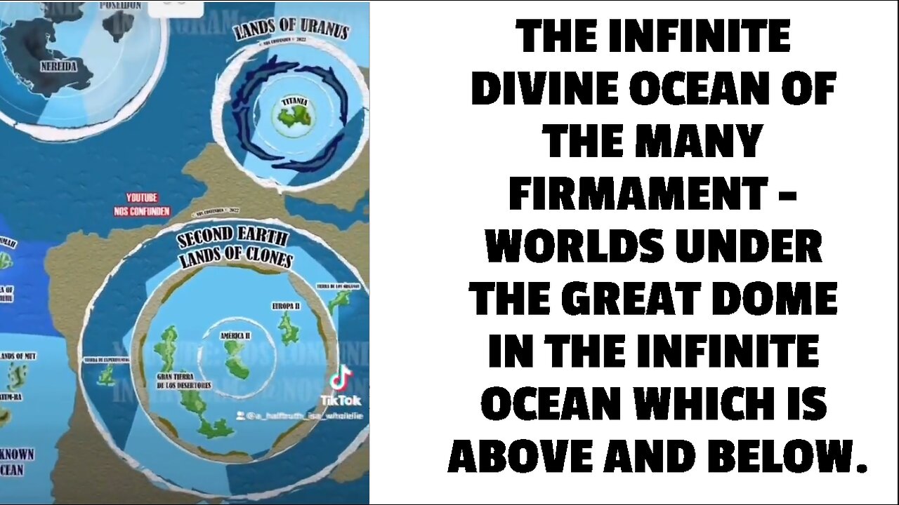 THE INFINITE DIVINE OCEAN OF THE MANY FIRMAMENT - WORLDS UNDER THE GREAT DOME IN THE INFINITE OCEAN