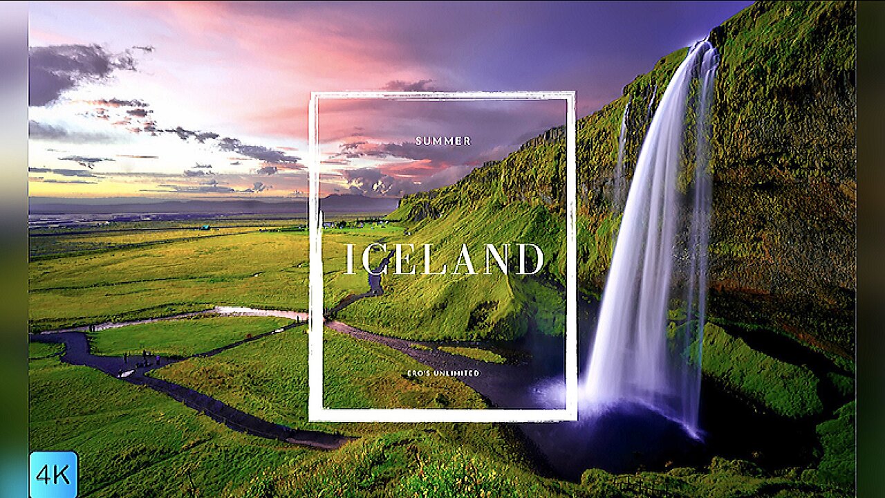 4k Iceland - Beautiful relaxation music to relieve stress.