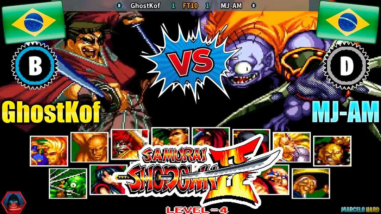 Samurai Shodown II GhostKof Vs MJ AM Brazil Vs Brazil