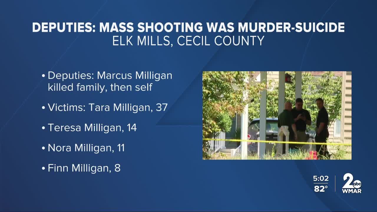 Cecil County father turns gun on self after killing wife, three children