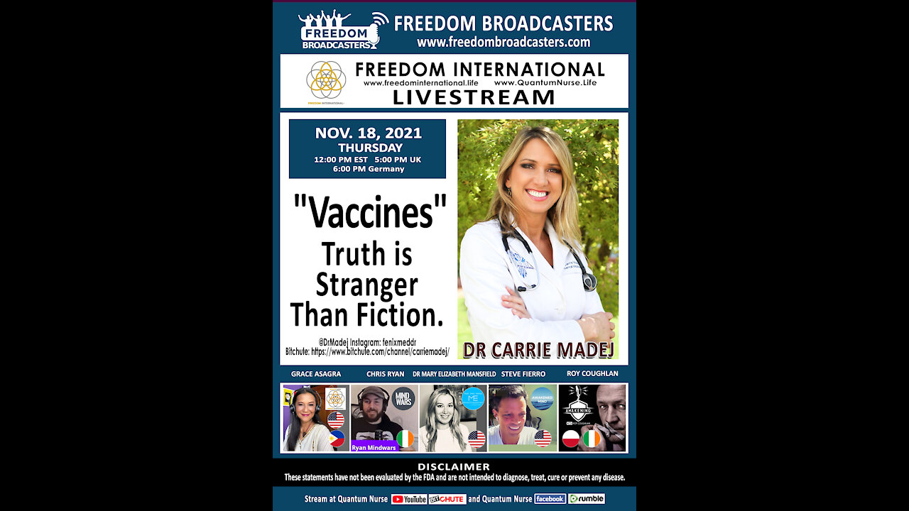 Dr. Carrie Madej - "Vaccines: Truth is Stranger Than Fiction"