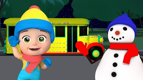 Winter Wheels On the Bus + More Cartoons Videos & 3D Cartoons For Toddlers