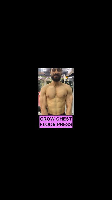 GROW CHEST WITH FLOOR PRESS #shorts #youtubeshorts