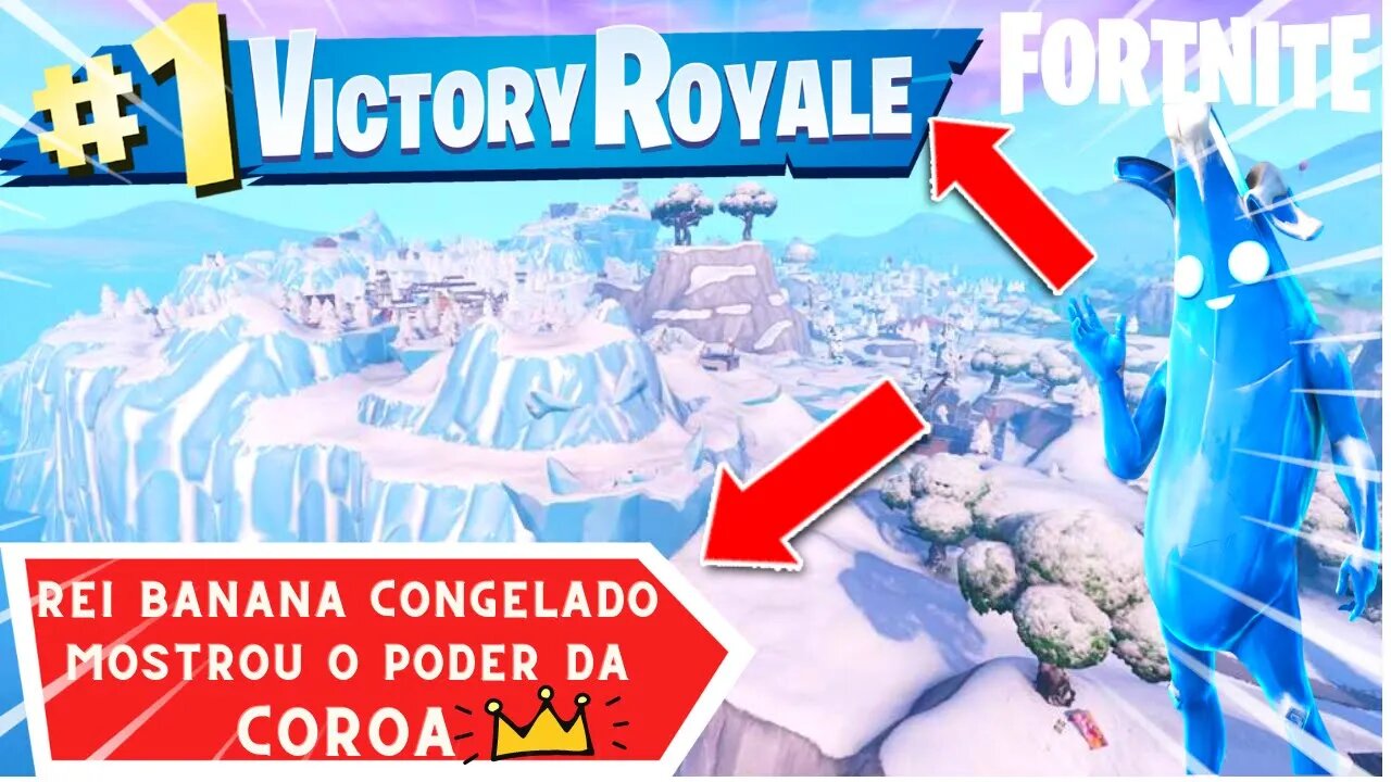 TESTEI A NOVA SKIN BANANA CONGELADO NO FORTNITE !!!!!