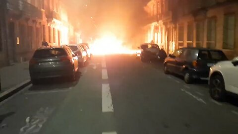 🇫🇷🔥 PROTESTO NACIONAL CONTRA O GOVERNO DE MACRON. 🔎 A situação segue muito tensa em Toulouse