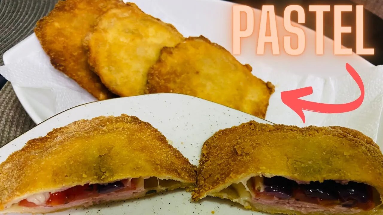 PASTEL DE PIZZA FEITO DE UM JEITO DIFERENTE, SUPER FÁCIL!!! #receita #lanche #pastel #maiscomida