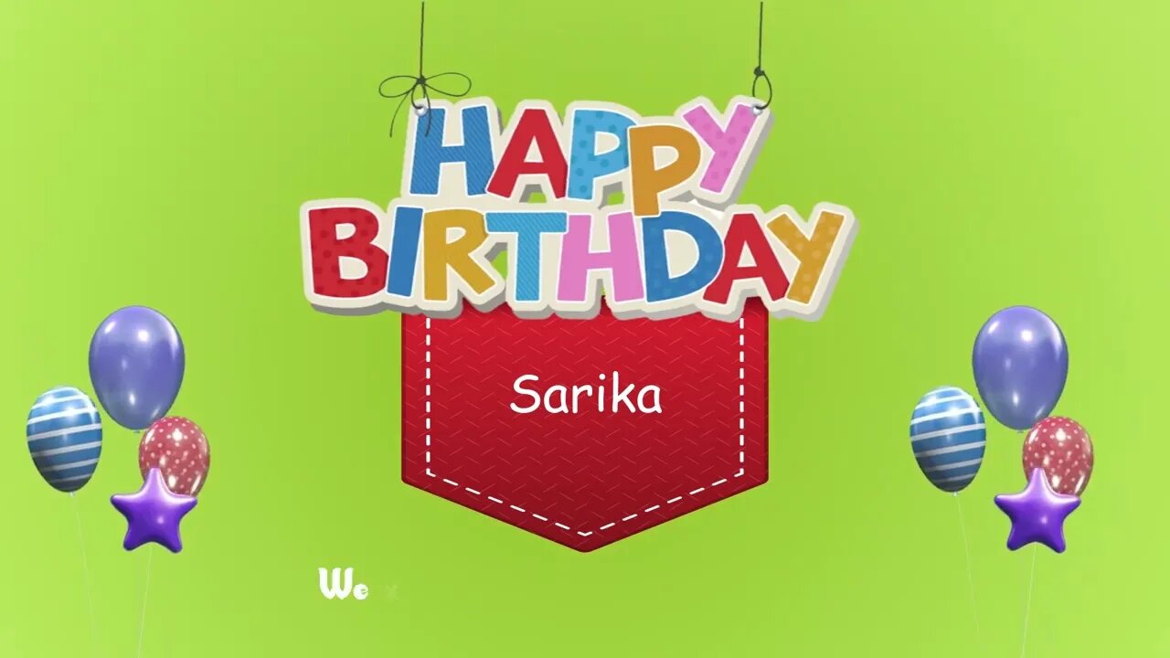 Wish you a Very Happy Birthday Sarika