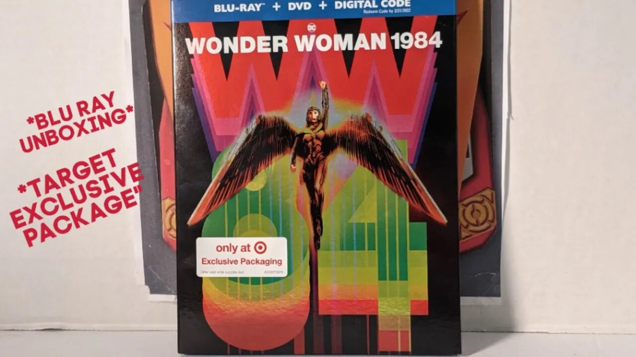 DC WB WONDER WOMAN 1984 - Blu Ray + DVD + Digital Code(Target Exclusive Package)Rodimusbill Unboxing