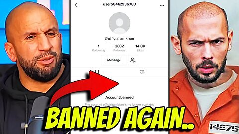 Andrew Tate Best Friend BANNED On Social Media AGAIN