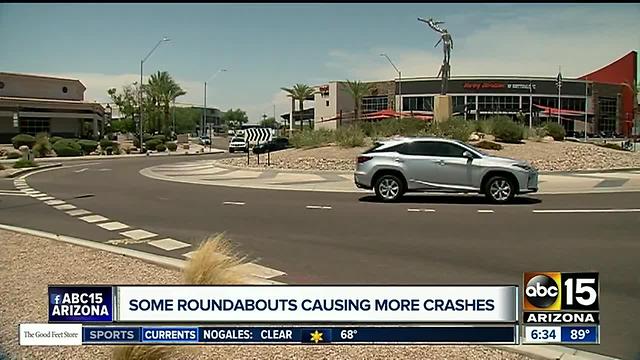 Study: Some traffic roundabouts lead to more crashes in Arizona