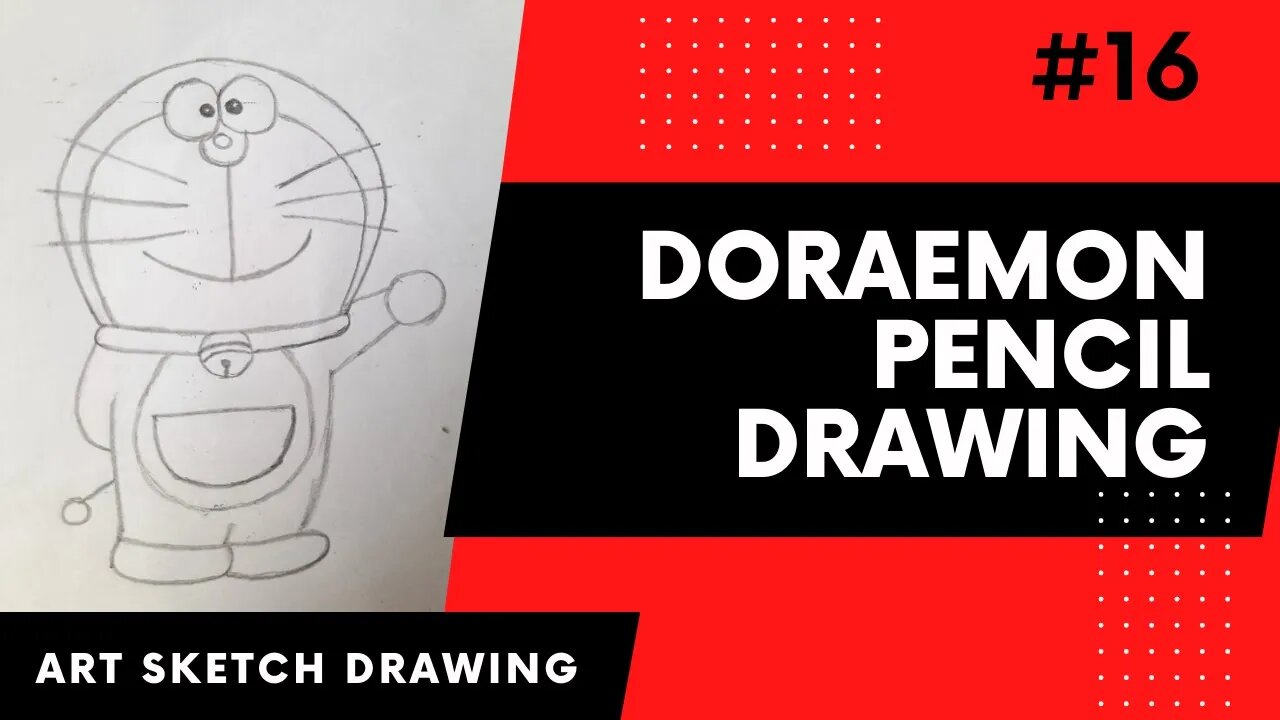 Doraemon Pencil Drawing Easy l How to Draw Doraemon Step by Step l Doraemon Drawing #drawingtutorial