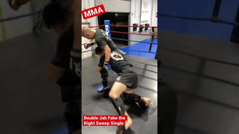 MMA - Double Jab Fake The Right Sweep Single