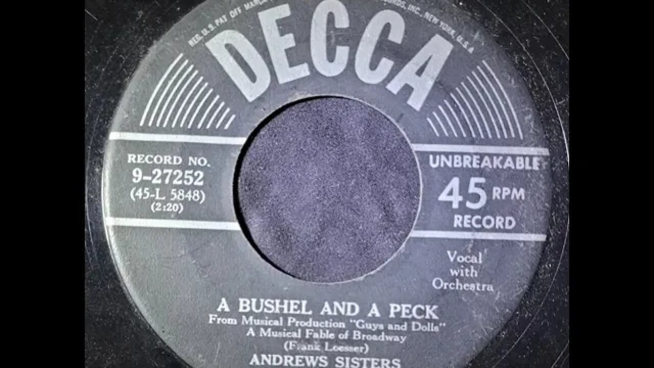 The Andrews Sisters – A Bushel and a Peck